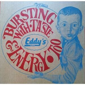 Eddy's Bread Vintage Book Cover Boy Holding Bursting With Taste Logo 1950's